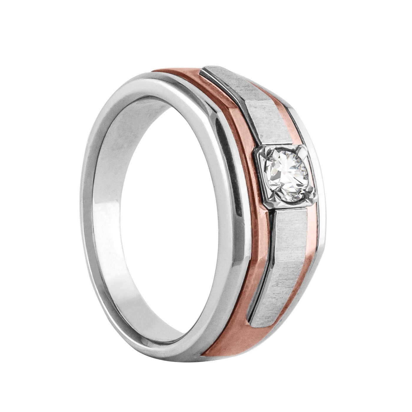 Round Men's Solitaire Diamond Ring · 0.33 ct tw