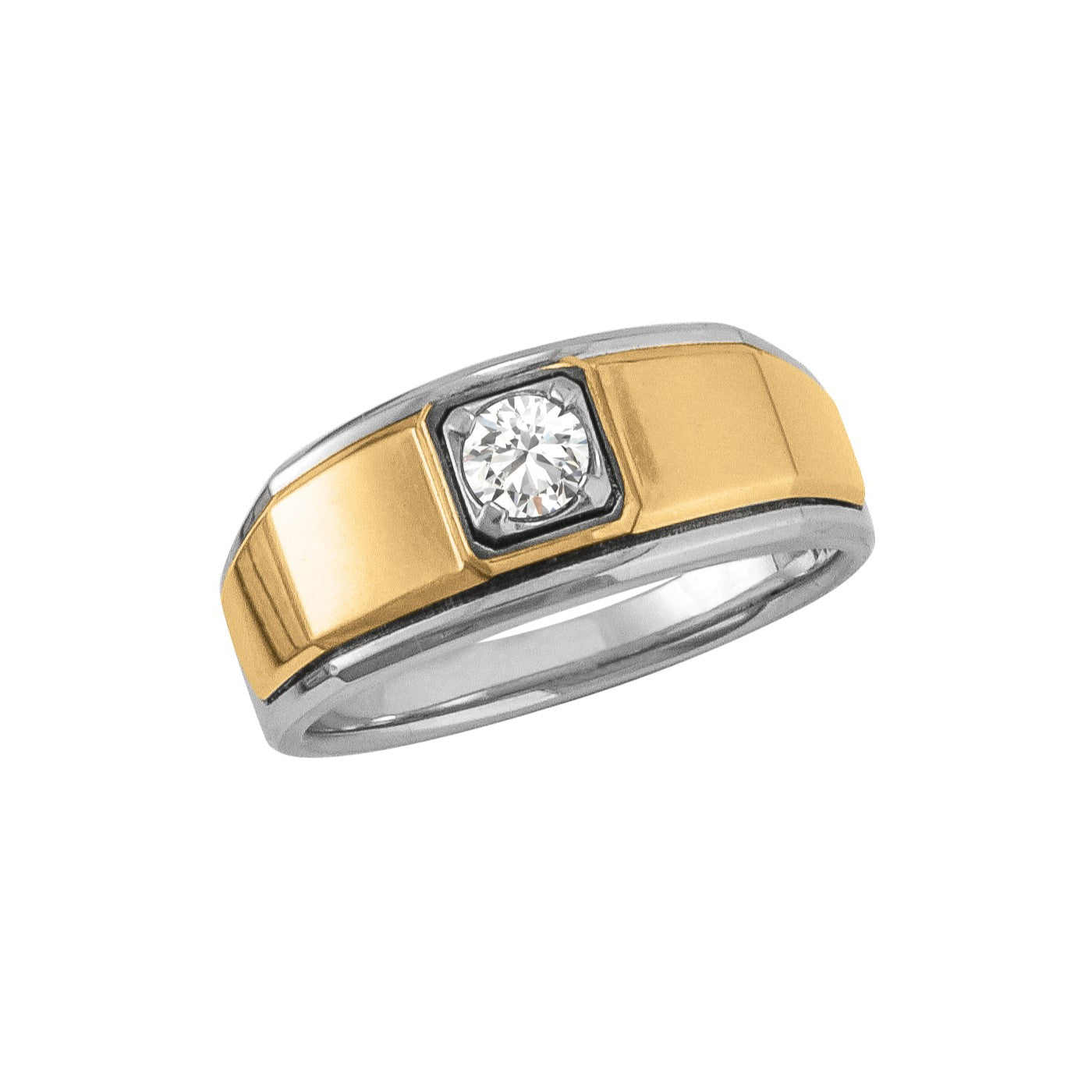 Round Men's Solitaire Diamond Ring · 0.33 ct tw