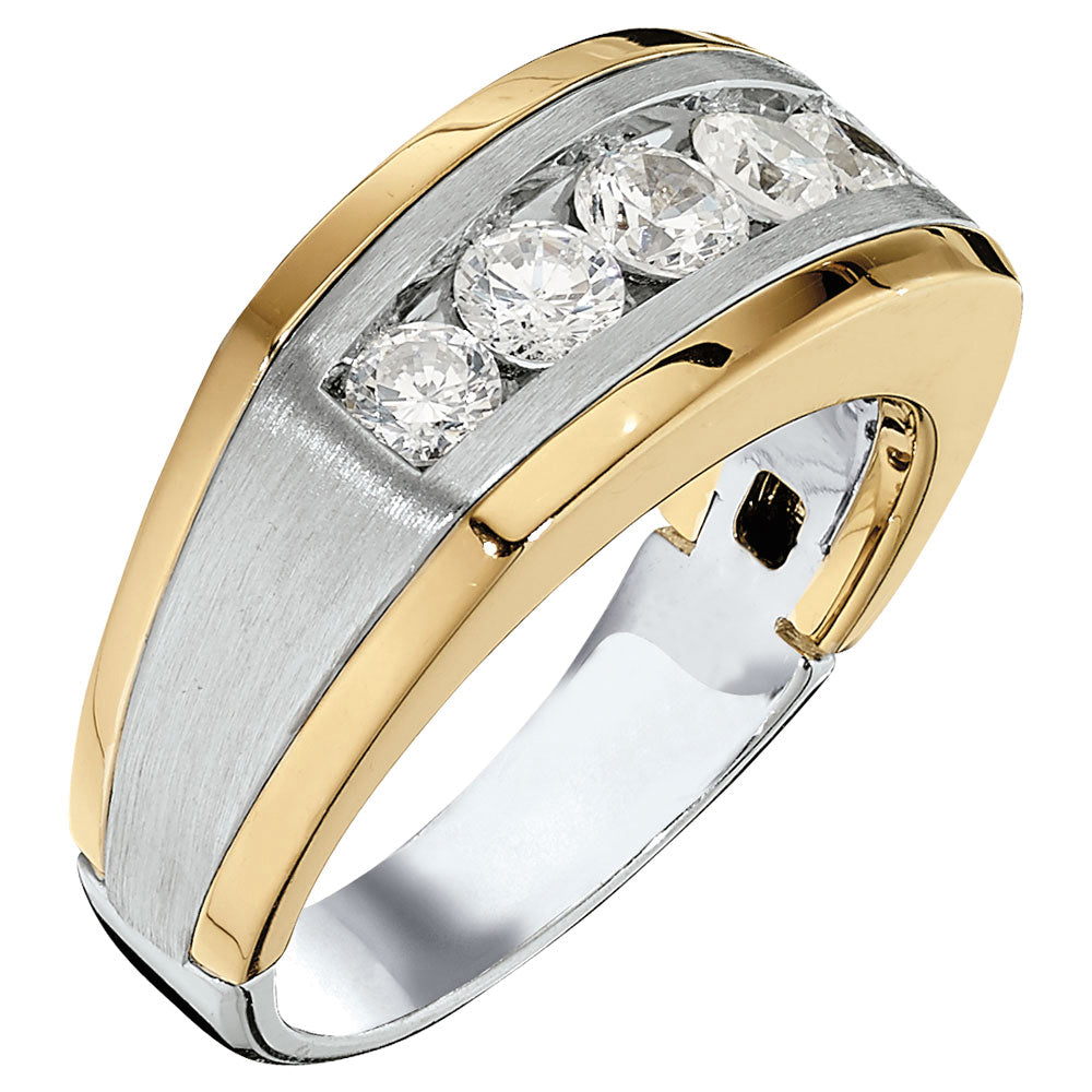 Men's Diamond Satin Finish Fashion Ring · 1.00 ct tw