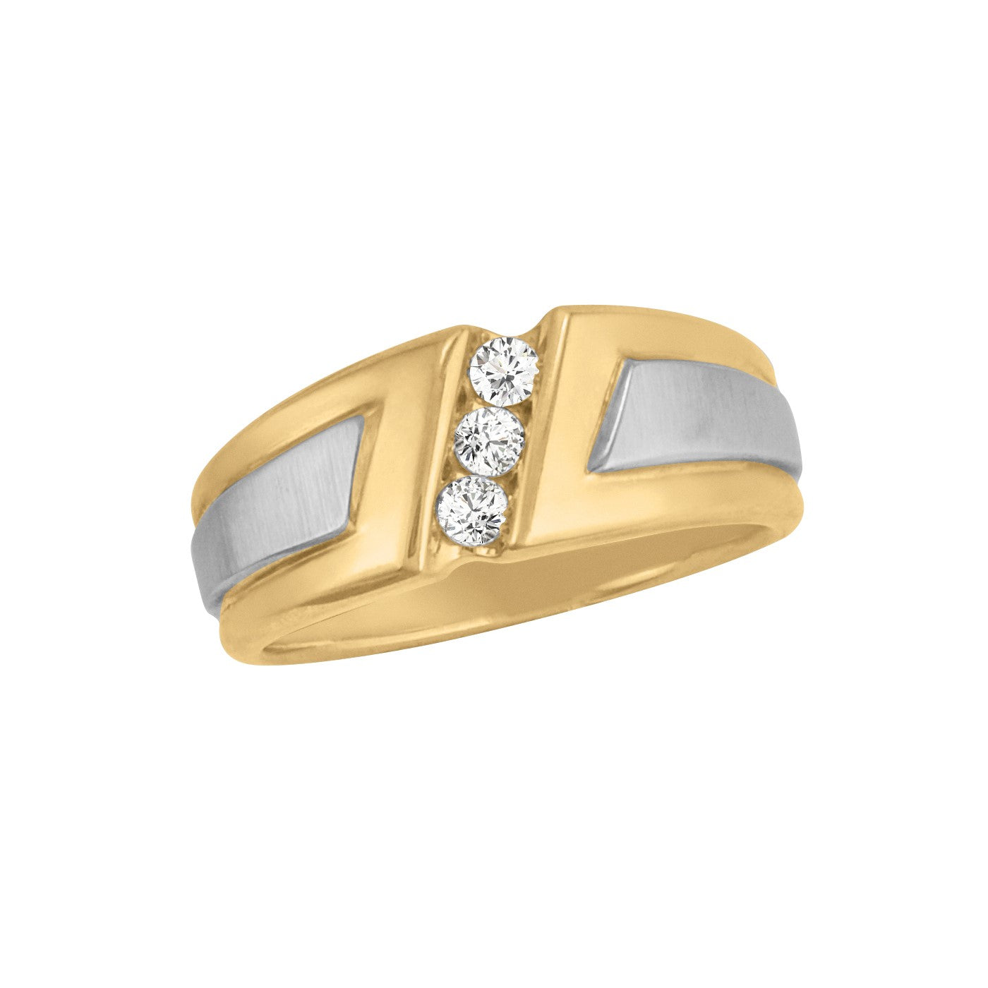 Men's Diamond Satin Finish Accent Ring · 0.24 ct tw