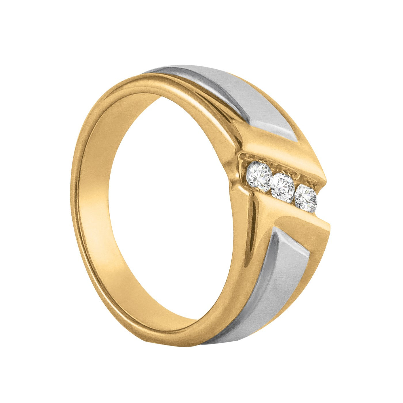 Men's Diamond Satin Finish Accent Ring · 0.24 ct tw