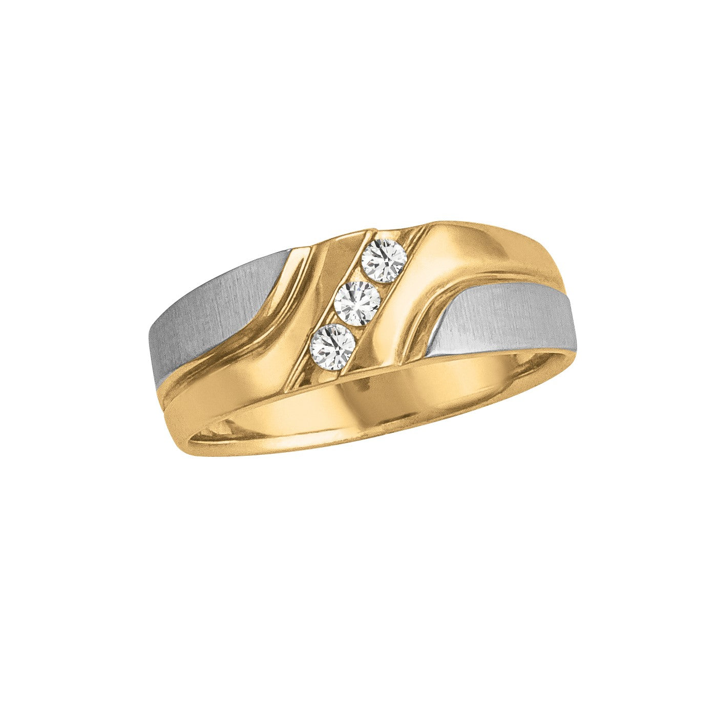 Men's Diamond Satin Finish Fashion Ring · 0.15 ct tw