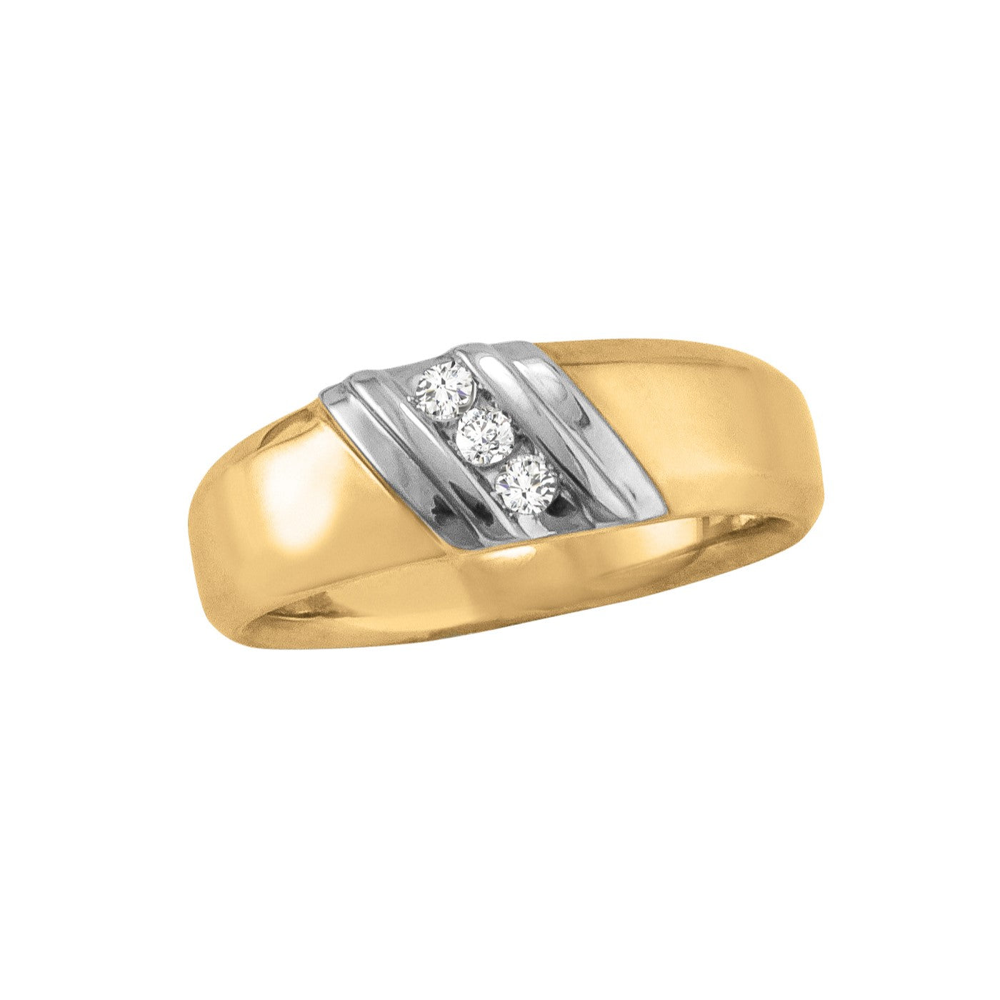 Men's Diamond Satin Finish Fashion Ring · 0.15 ct tw