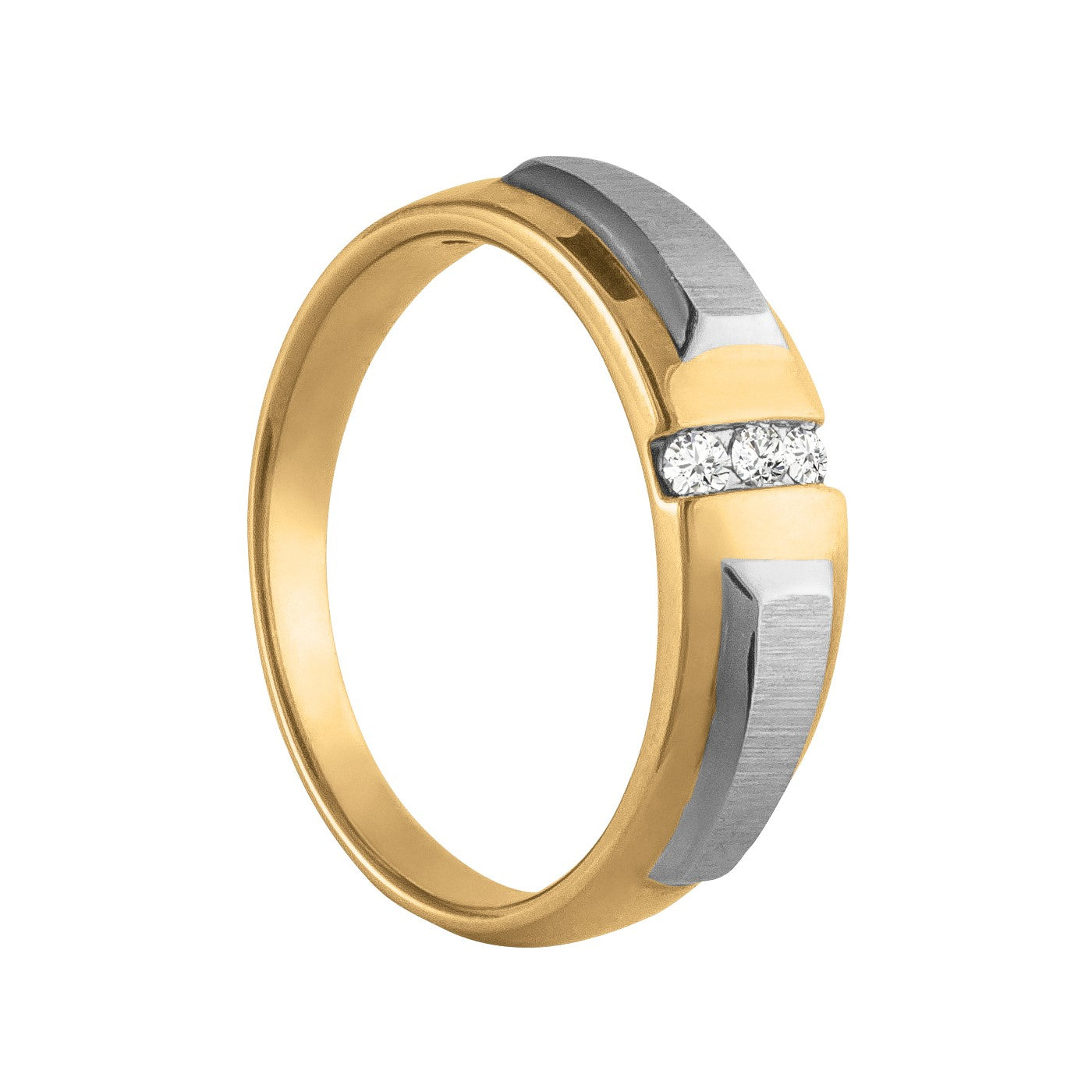 Men's Diamond Satin Finish Fashion Ring · 0.12 ct tw