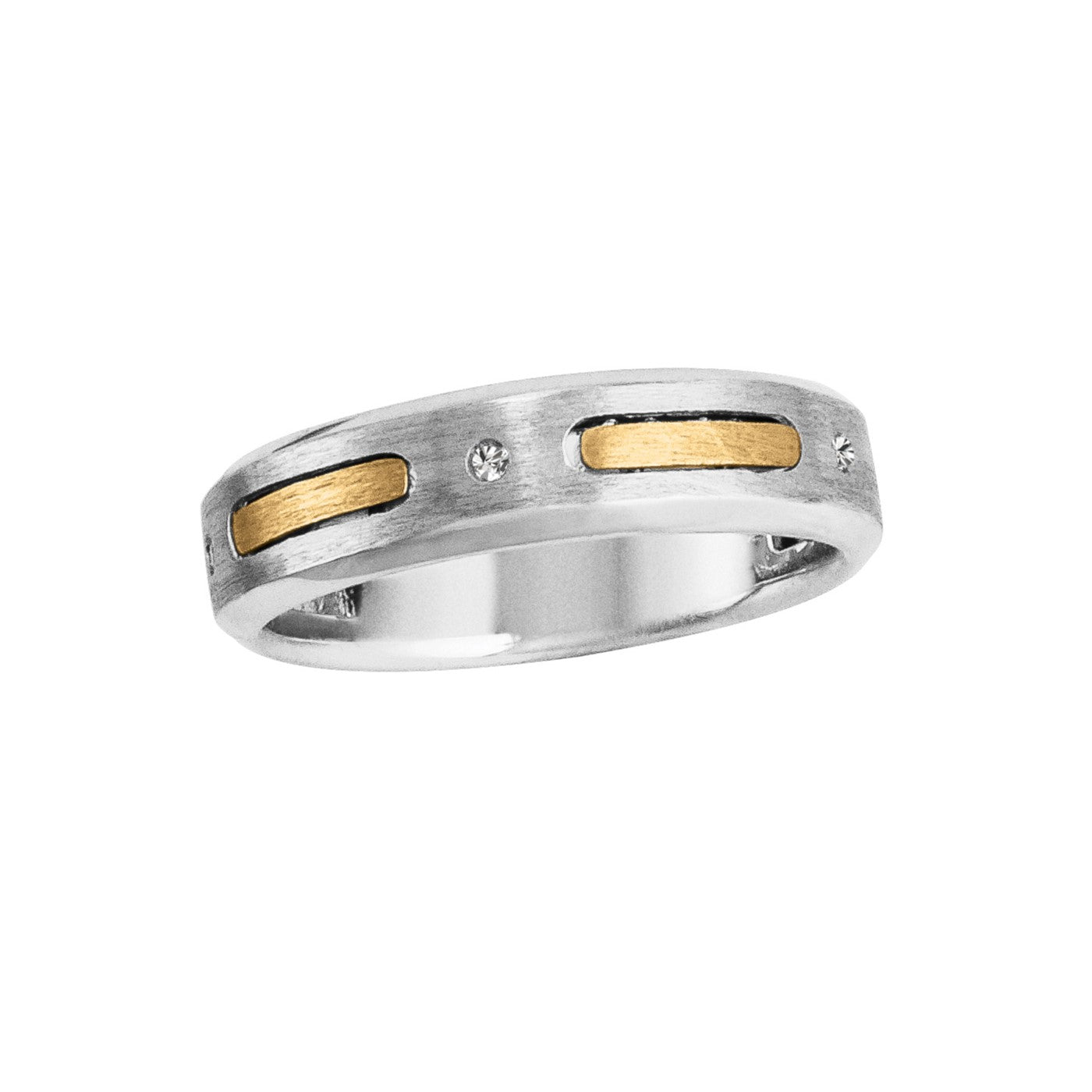 Men's Diamond Accent Satin Finish Band · 0.03 ct tw