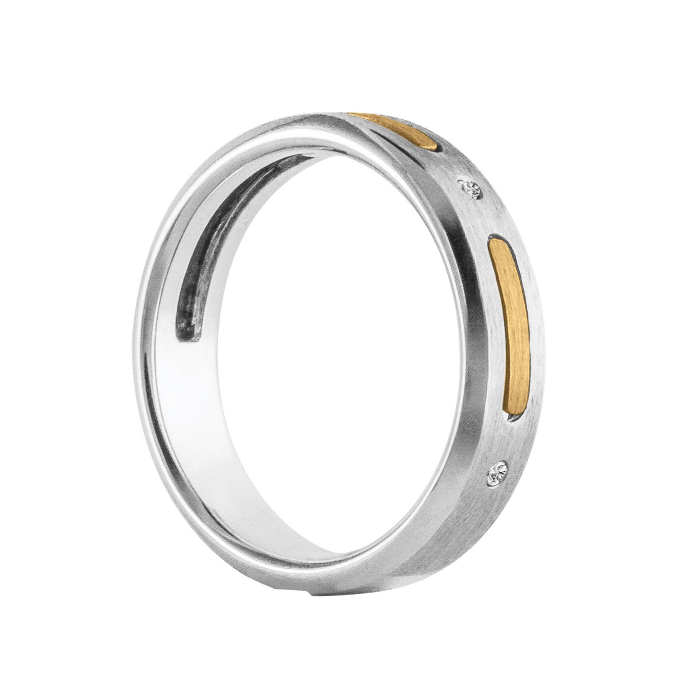 Men's Diamond Accent Satin Finish Band · 0.03 ct tw