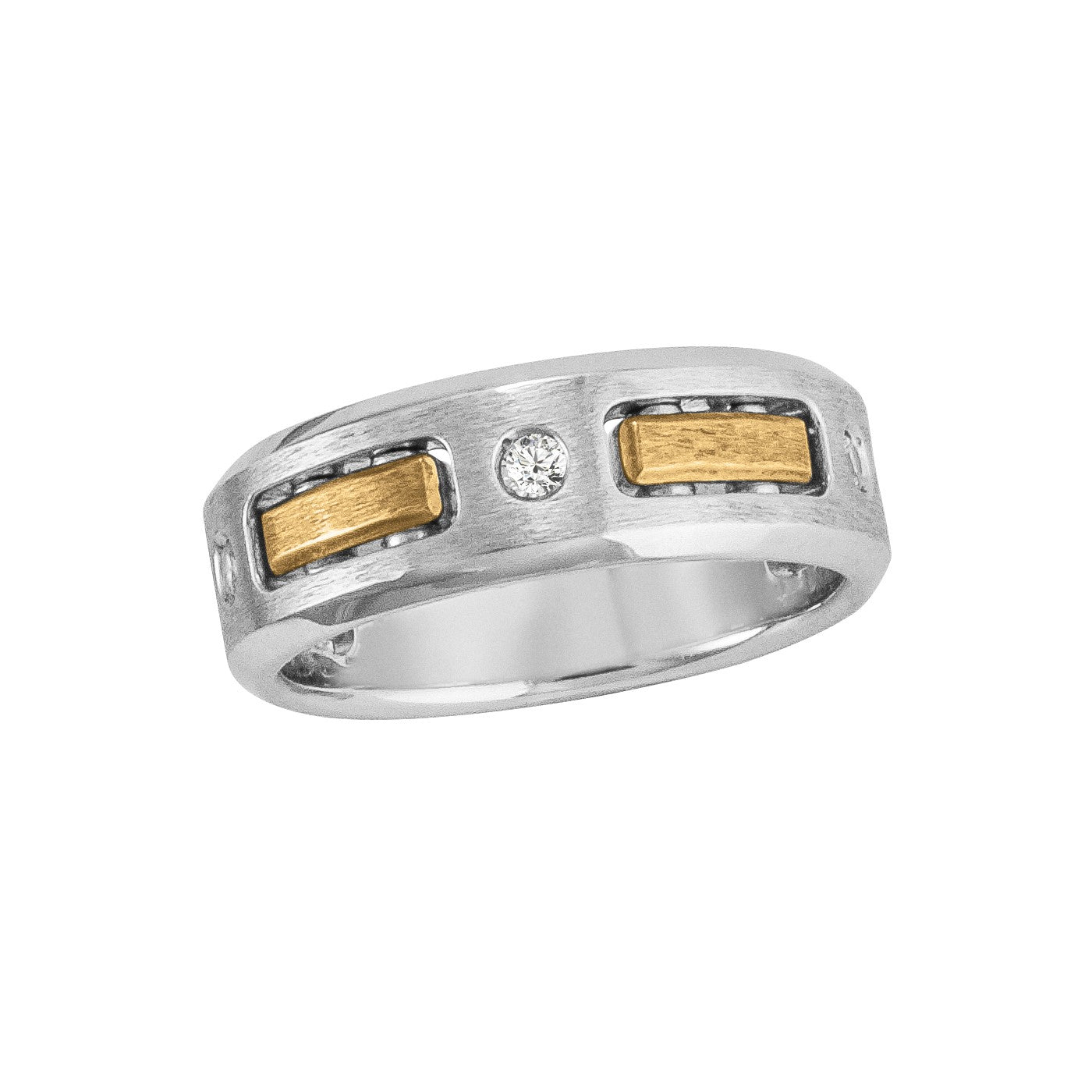 Men's Diamond Satin Finish Band · 0.15 ct tw