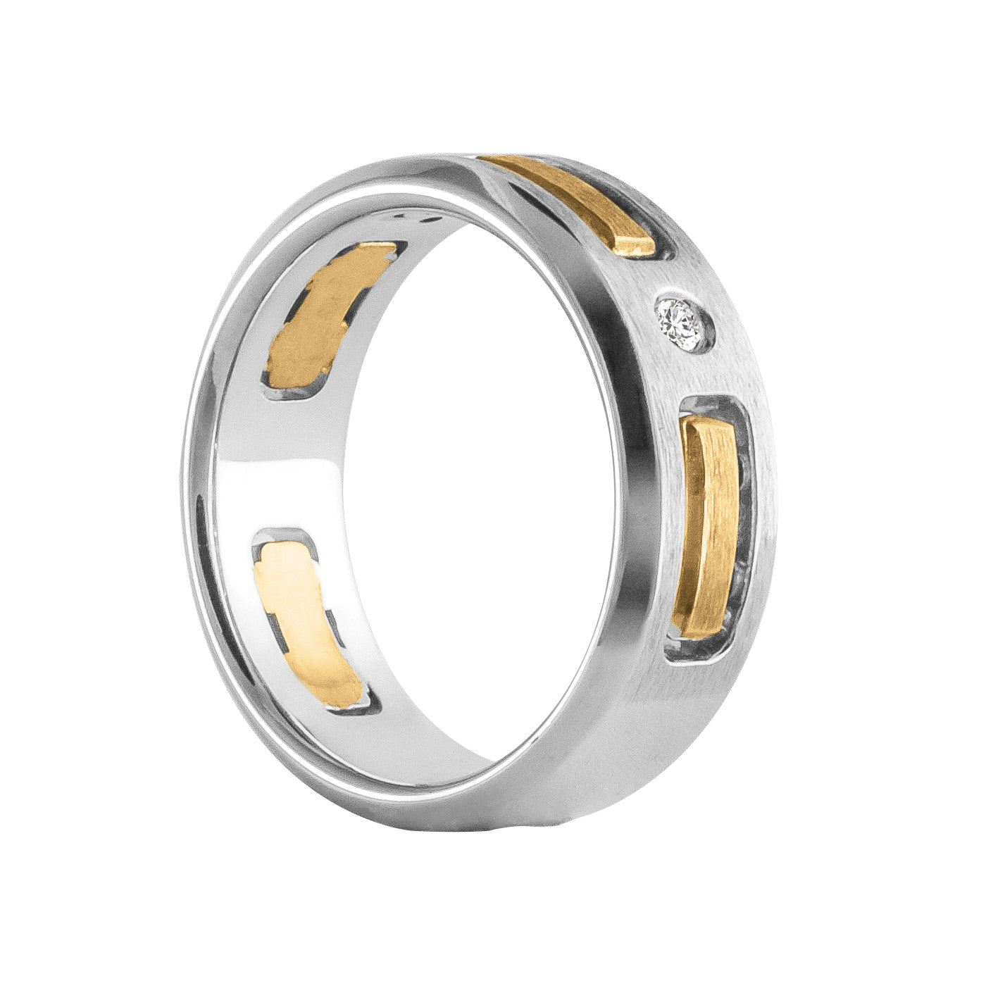 Men's Diamond Satin Finish Band · 0.15 ct tw