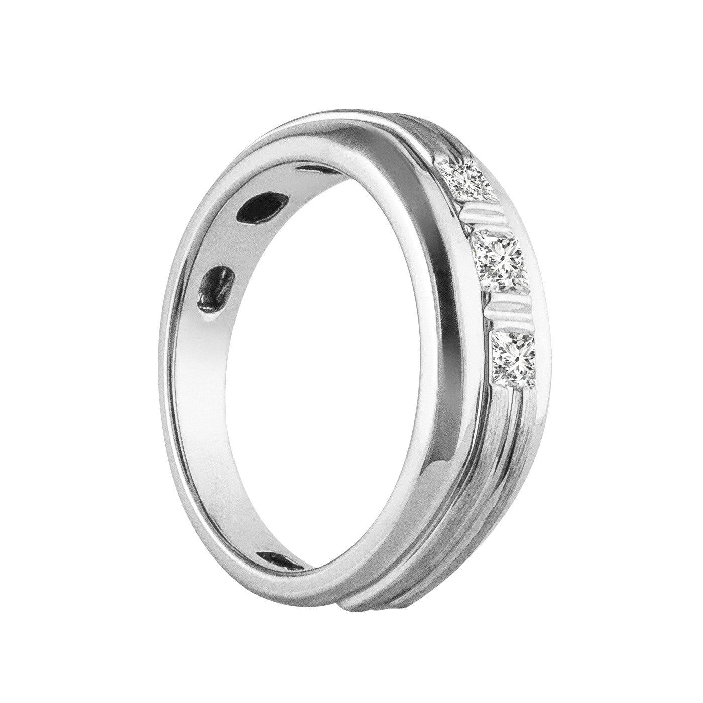 Round Men's Stones Diamond Ring · 0.37 ct tw