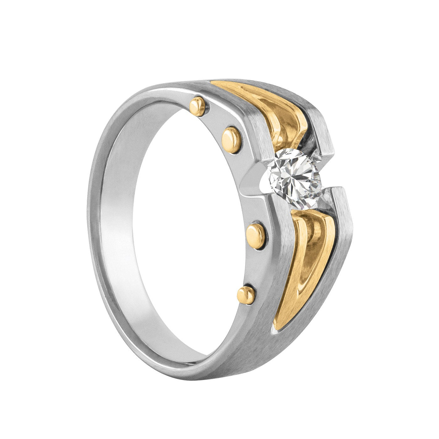 Round Men's Diamond Soft Satin Finish Band · 0.50 ct tw