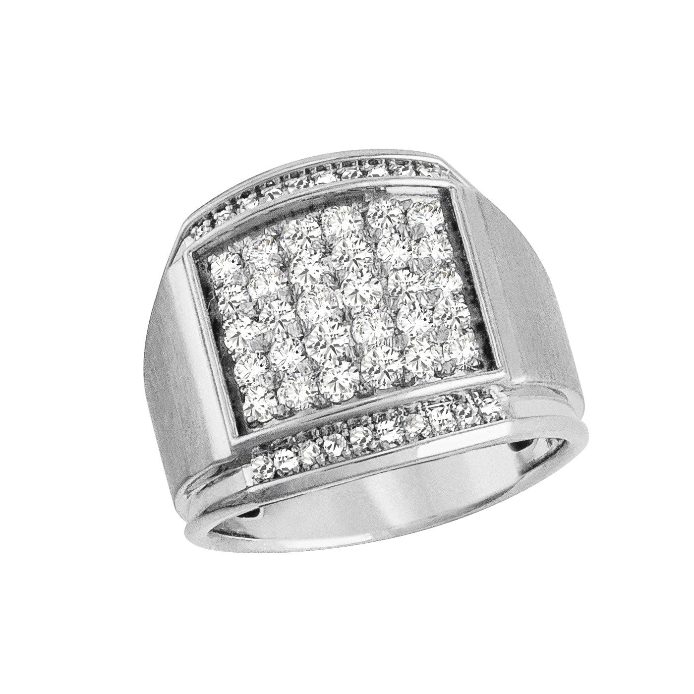 Gent's Diamond Cluster Ring · 1.75 ct tw