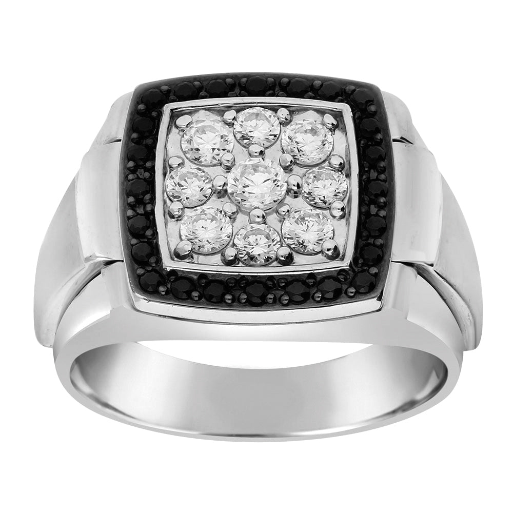 Gent's Diamond Cluster Ring · 0.50 ct tw
