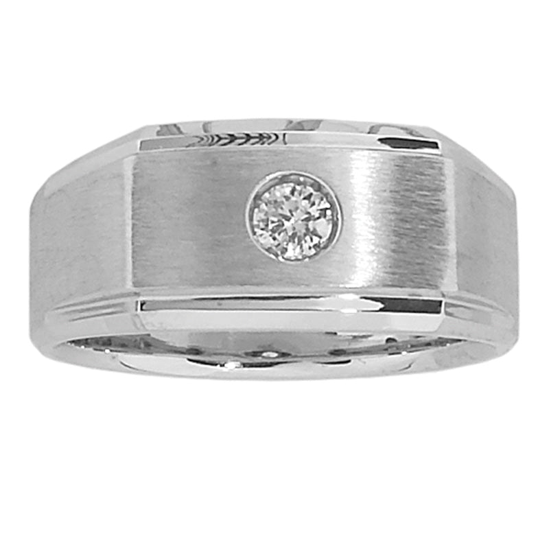 Round Gent's Solitaire Diamond Ring · 0.20 ct tw