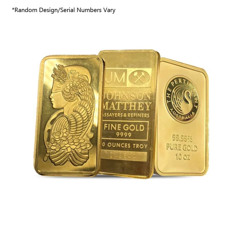 10 OZ GOLD BAR LBMA ELIG.