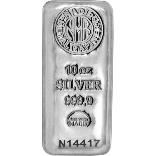 10 OZ SILVER BAR NADIR