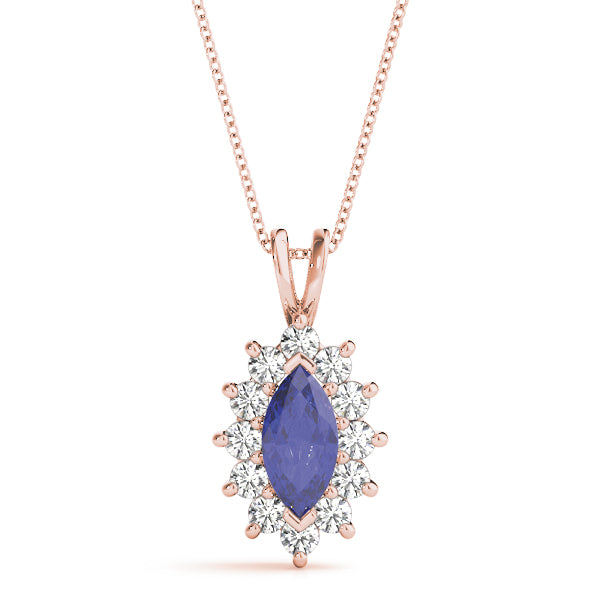 Marquise Gemstone Pendant · 0.56 ct tw