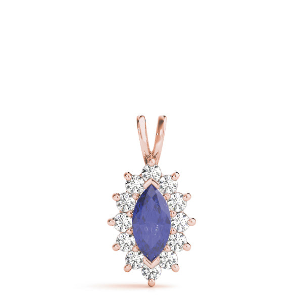 Marquise Gemstone Pendant · 0.20 ct tw