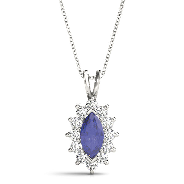 Marquise Gemstone Pendant · 0.48 ct tw