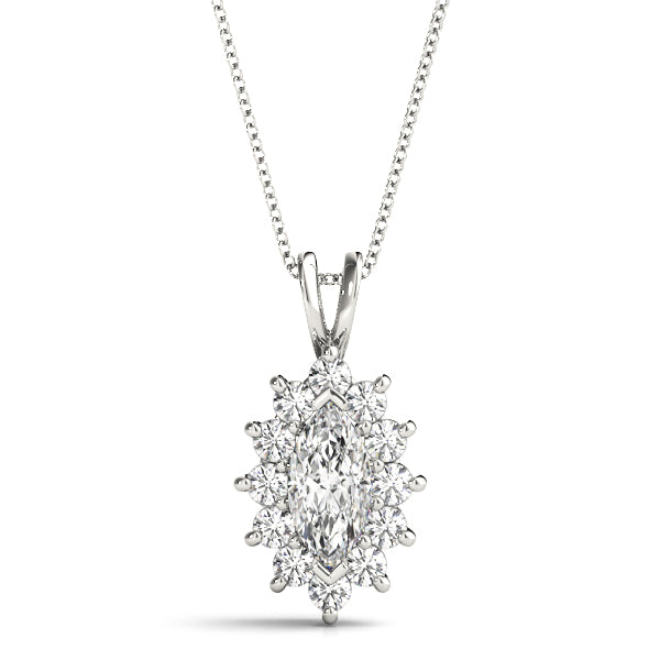 Marquise Gemstone Pendant · 0.56 ct tw