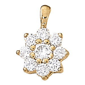 Cluster Diamond Pendant · 0.99 ct tw
