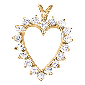 Heart Diamond Pendant · 1.98 ct tw