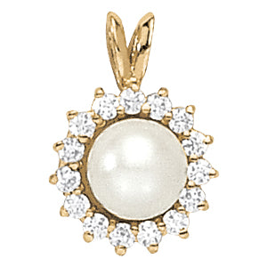 Pearl Gemstone Pendant · 0.28 ct tw