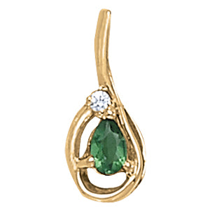 Pear Gemstone Pendant · 0.22 ct tw