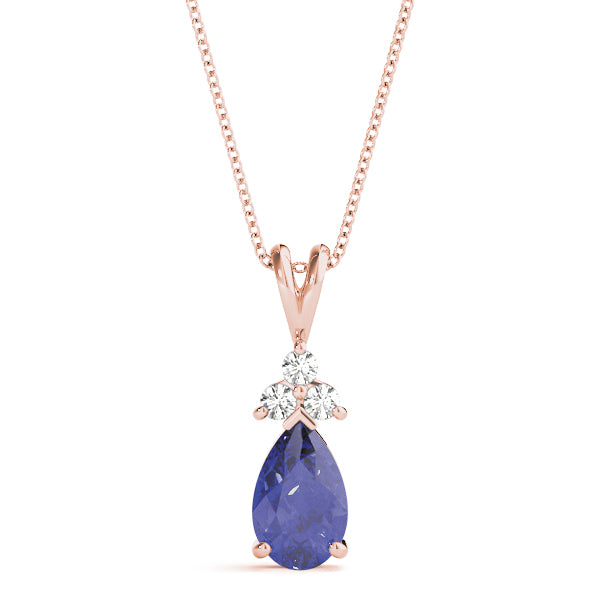 Pear Gemstone Pendant · 0.07 ct tw