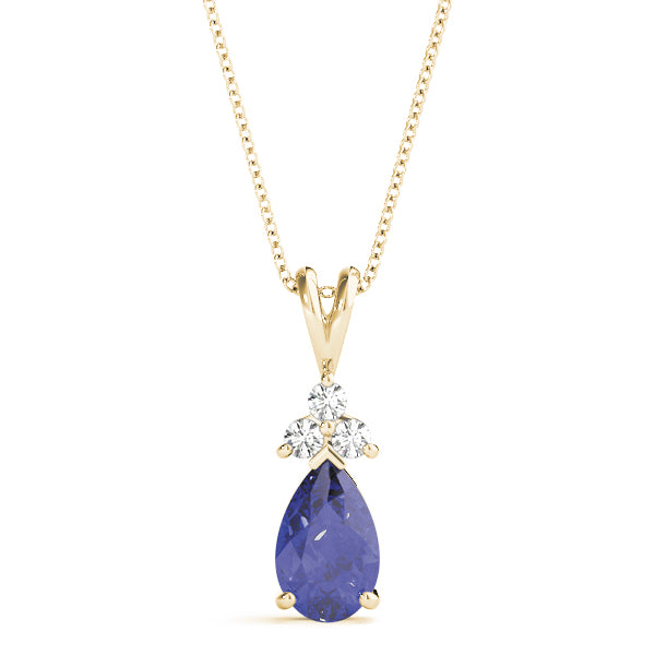 Pear Gemstone Pendant · 0.07 ct tw