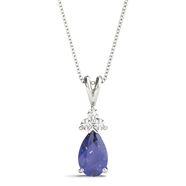 Pear Gemstone Pendant · 0.09 ct tw