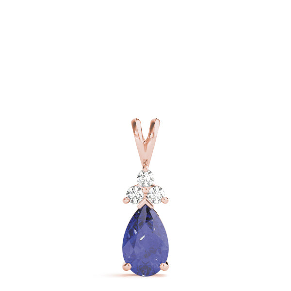 Pear Gemstone Pendant · 0.07 ct tw