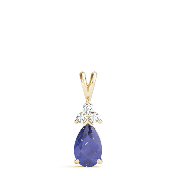 Pear Gemstone Pendant · 0.07 ct tw