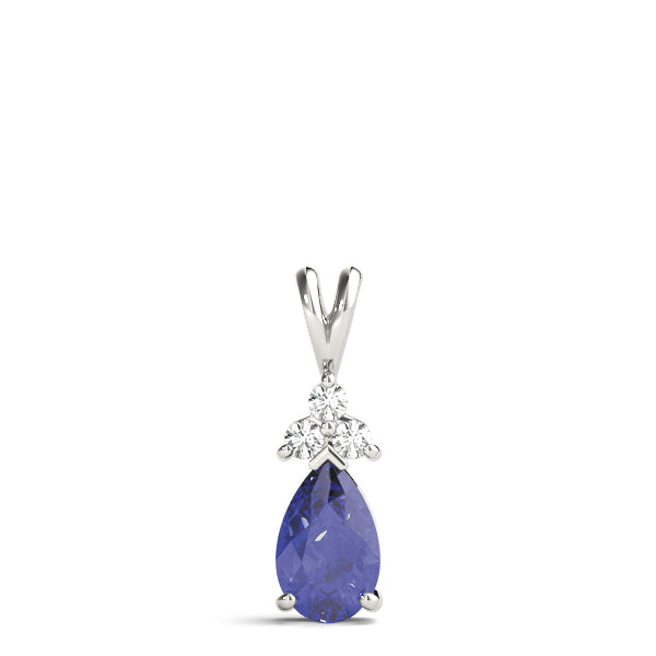 Pear Gemstone Pendant · 0.09 ct tw