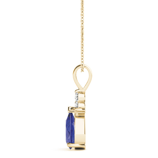 Pear Gemstone Pendant · 0.09 ct tw