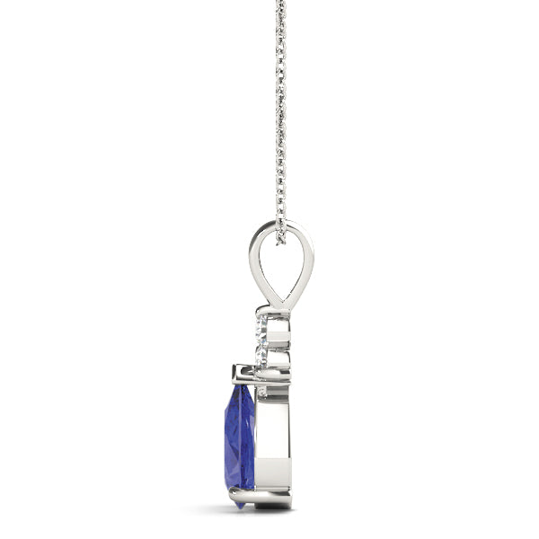 Pear Gemstone Pendant · 0.09 ct tw
