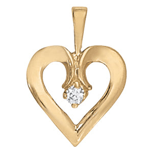 Heart Diamond Pendant · 0.10 ct tw
