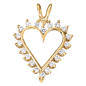 Heart Diamond Pendant · 0.50 ct tw