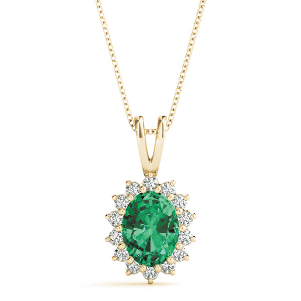 Oval Gemstone Pendant · 0.70 ct tw