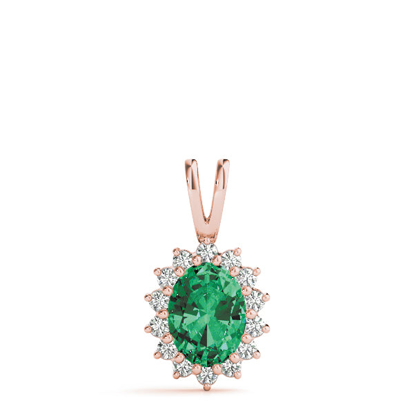 Oval Gemstone Pendant · 0.70 ct tw