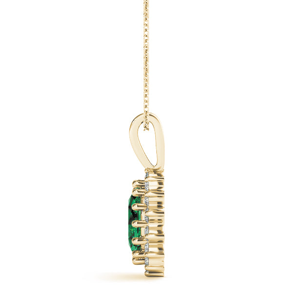 Oval Gemstone Pendant · 0.12 ct tw