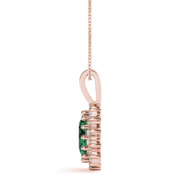 Oval Gemstone Pendant · 0.12 ct tw