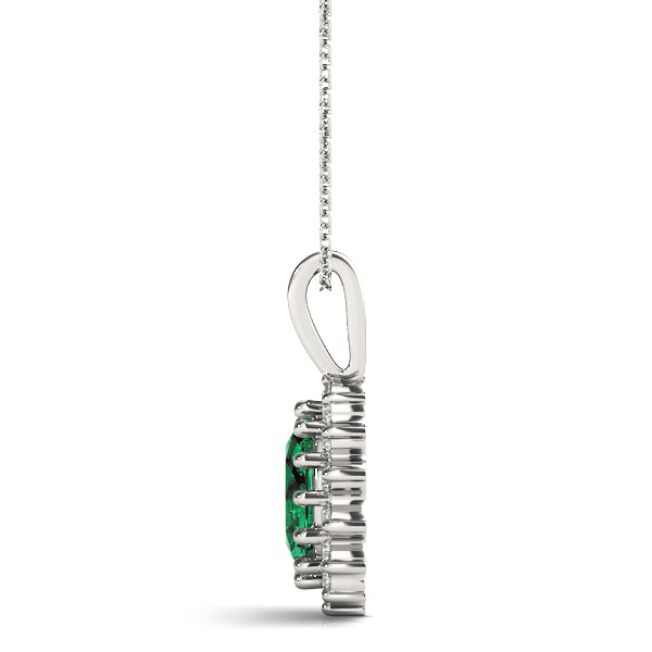 Oval Gemstone Pendant · 0.21 ct tw