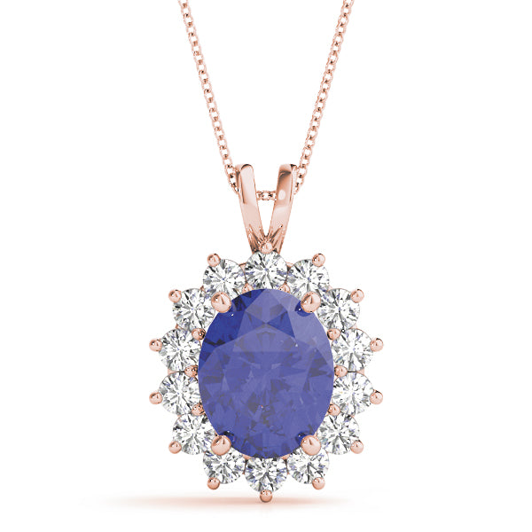 Oval Gemstone Pendant · 0.84 ct tw