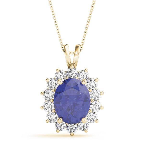 Oval Gemstone Pendant · 1.00 ct tw