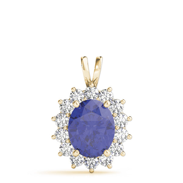 Oval Gemstone Pendant · 0.84 ct tw