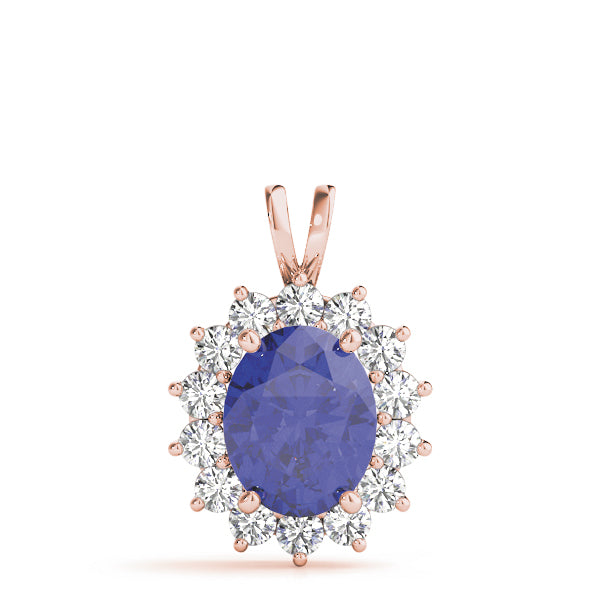 Oval Gemstone Pendant · 0.56 ct tw
