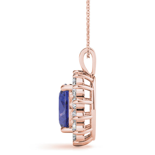 Oval Gemstone Pendant · 0.84 ct tw
