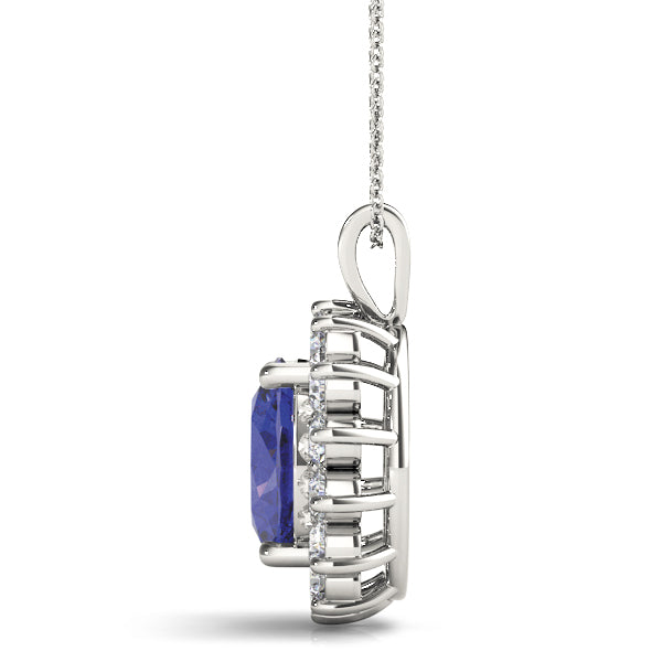 Oval Gemstone Pendant · 0.30 ct tw