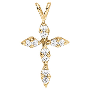 Religious Crosses Diamond Pendant · 0.25 ct tw