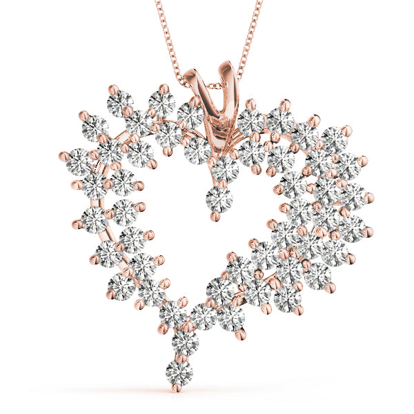 Heart Diamond Pendant · 4.00 ct tw